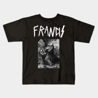 Saint Francis of Assisi Thrash Metal Slayer Parody Kids T-Shirt